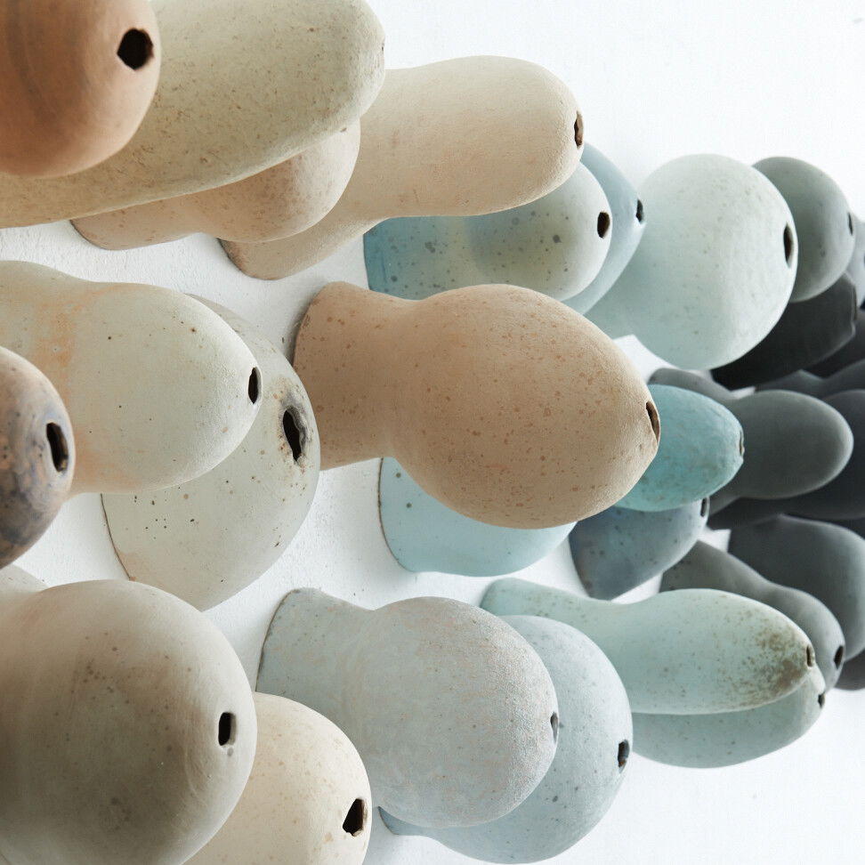 Moni Debus - Wandinstallation, 2012, 100 x 90 cm