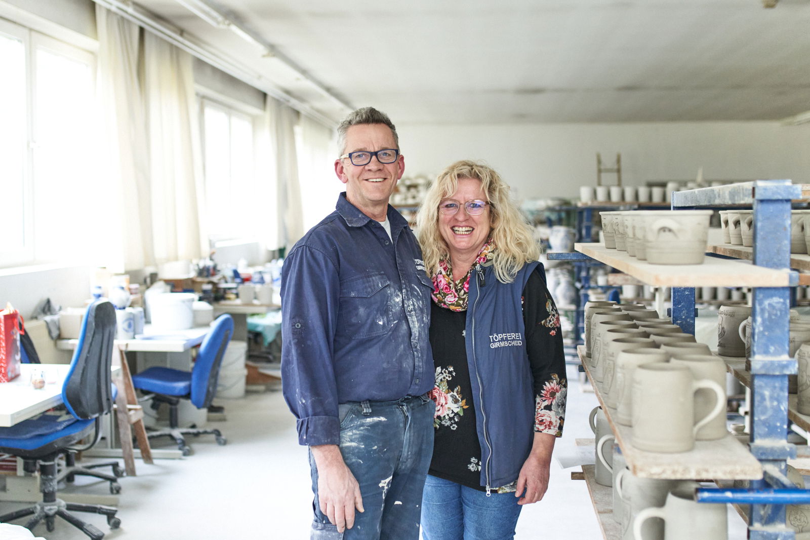 Porträt Joachim und Gitta Ermert der töpferei Girmscheid in Höhr-Grenzhausen