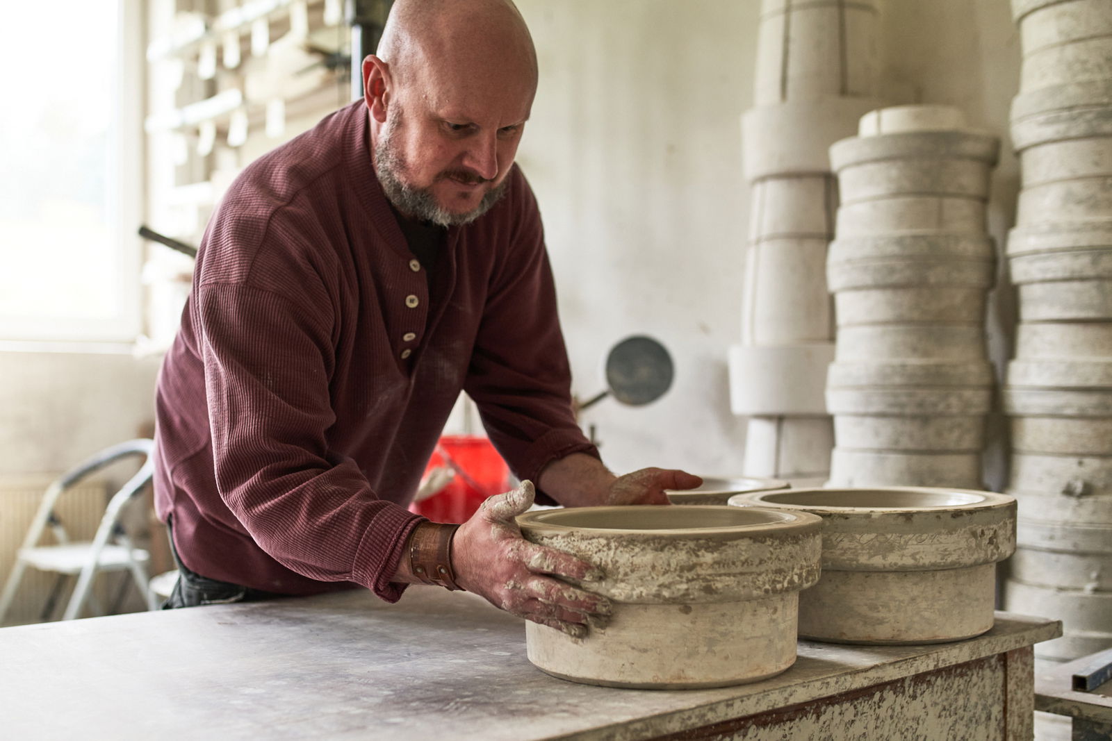 Produktion der Töpferei Girmscheid in Höhr-Grenzhausen