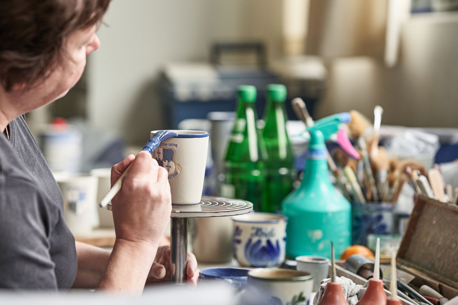 Produktion der Töpferei Girmscheid in Höhr-Grenzhausen