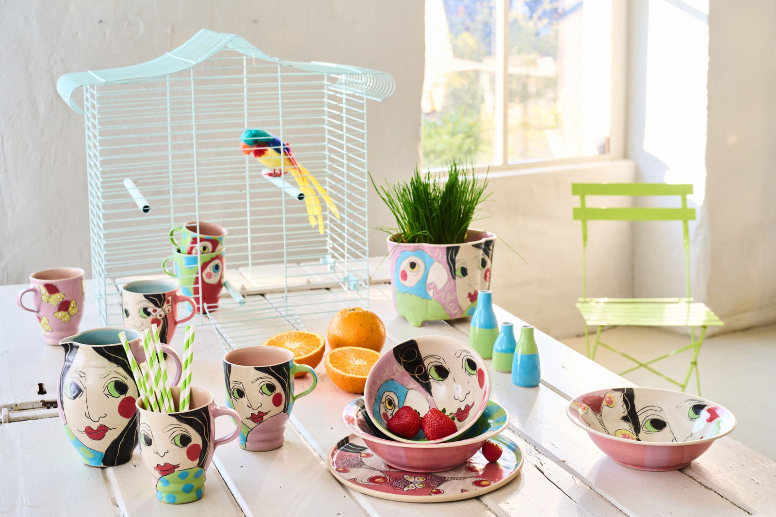 Keramik von Tine Angerer aus H&ouml;hr-Grenzhausen