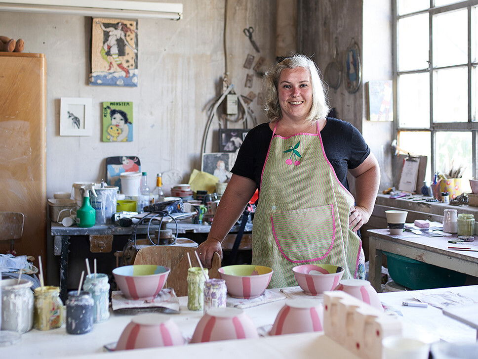 Porträt der Keramikerein Tine Angerer aus Höhr-Grenzhausen