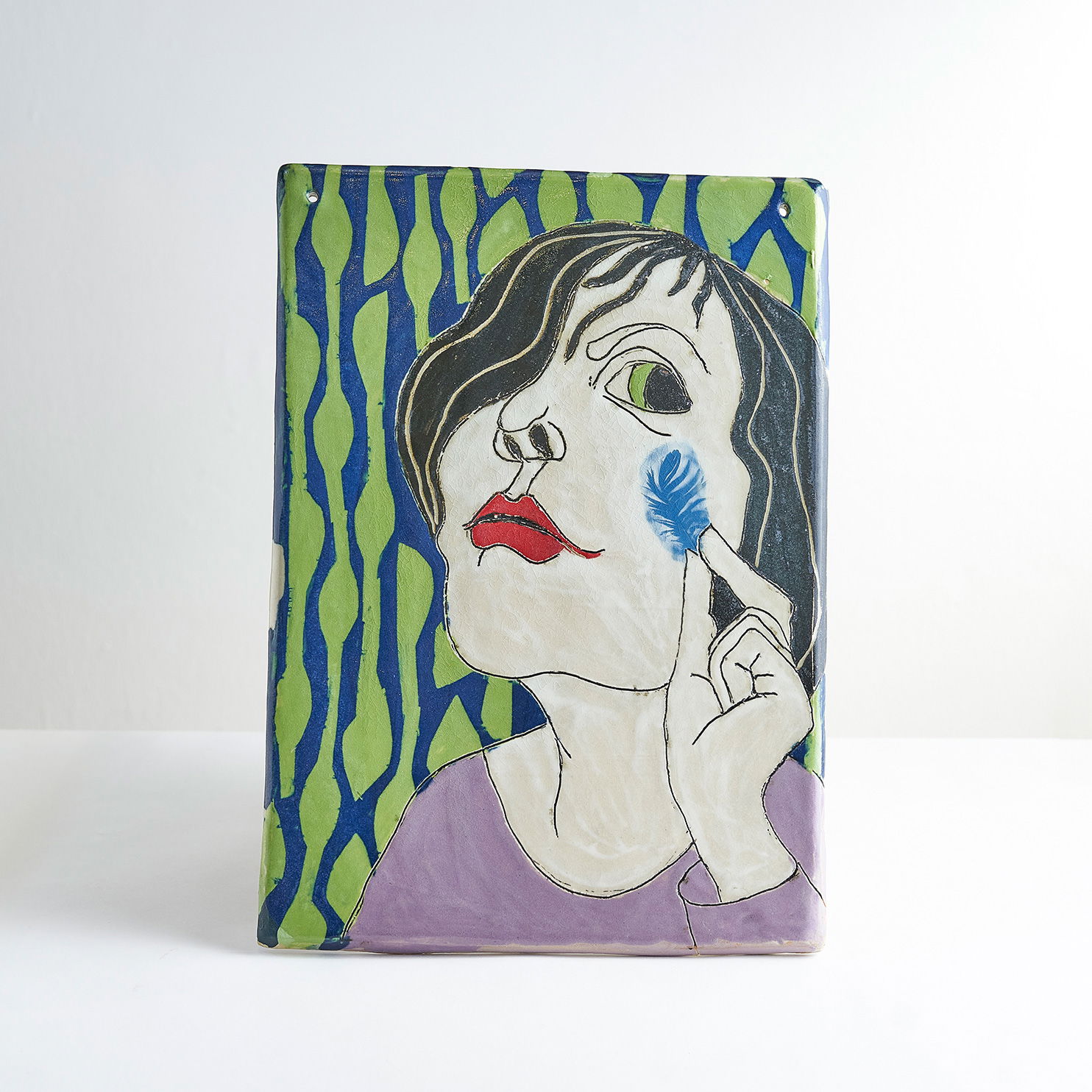 Bildplatte aus Keramik von Tine Angerer