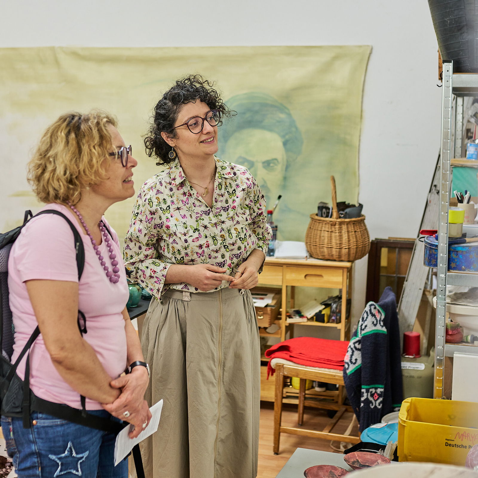 Einblick in die Atliers art space ANDROMEDA