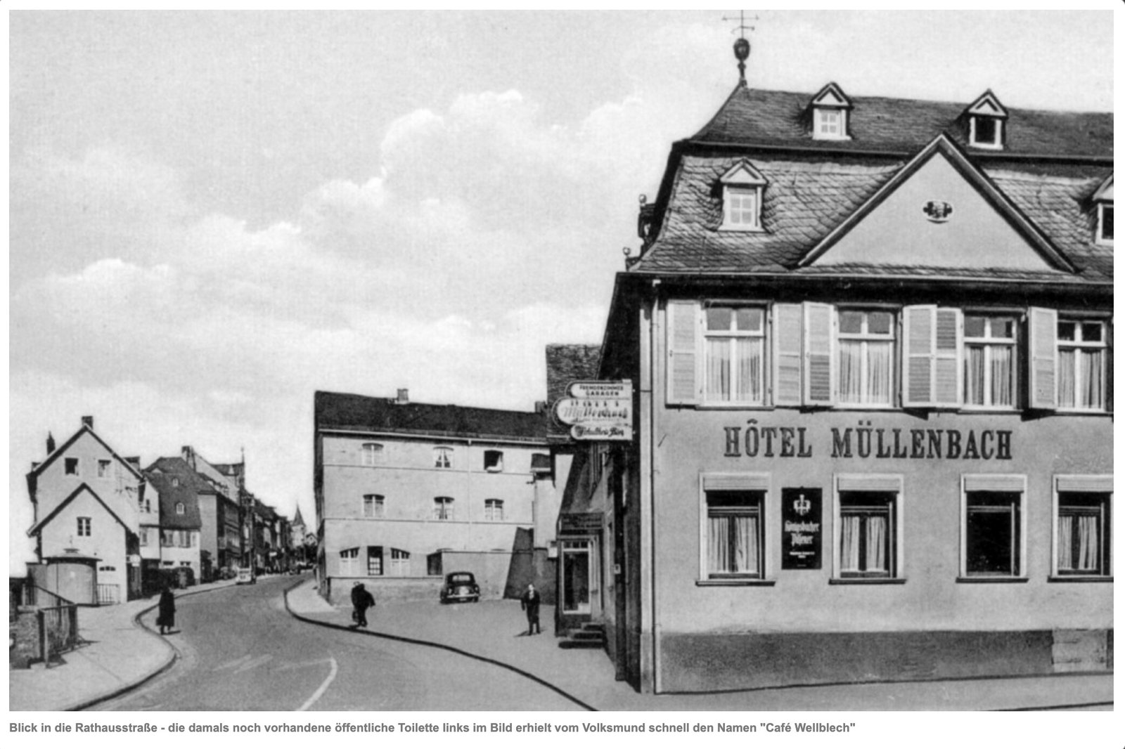 Hotel Müllenbach mit Café Wellblech in der Rathausstraße